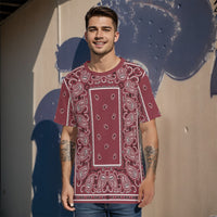 YAC - Mens BBC Maroon Bandana T Shirt