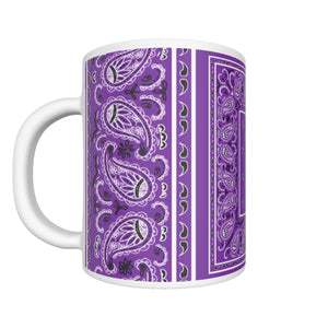 CM - Pretty Purple Bandana Coffee Mug