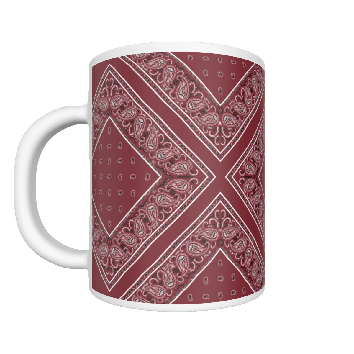 CM - Maroon Diamond Bandana Coffee Mug