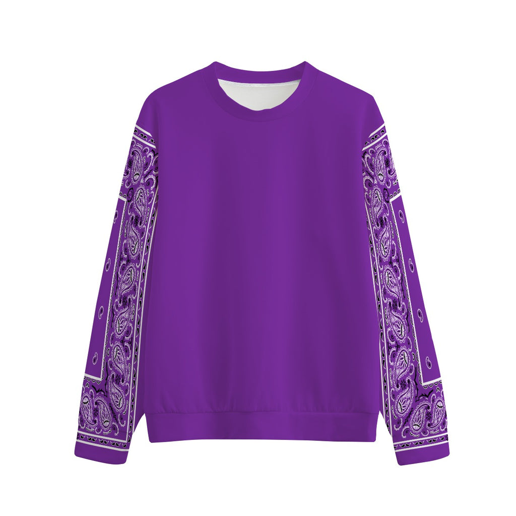 Unisex Grape Bandana Sleeved Sweatshirt