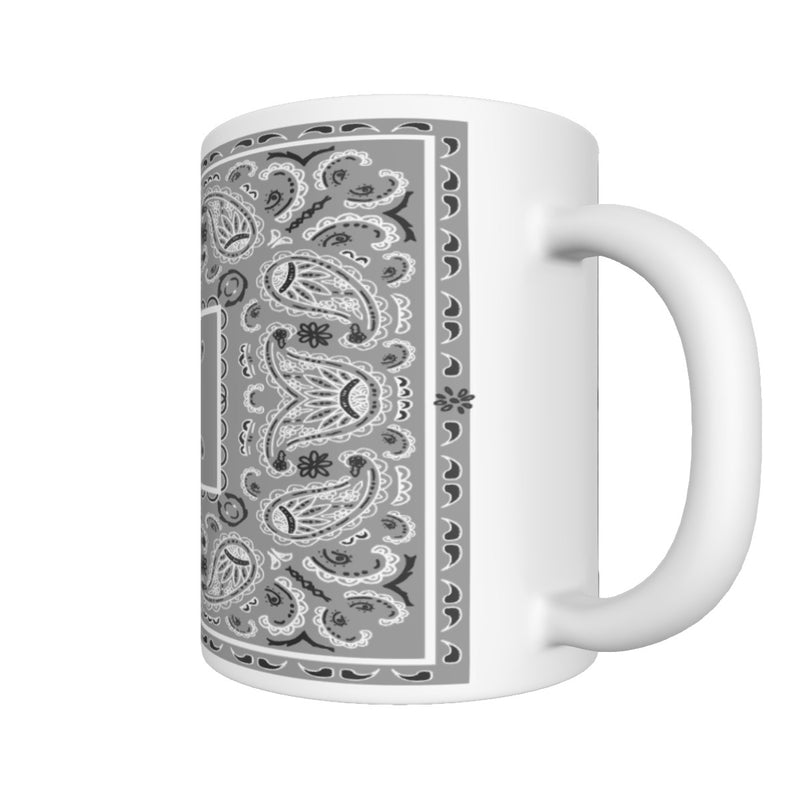 CM - Gray Rectangle Bandana Coffee Mug