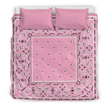 Pink Bandana Duvet Cover Set