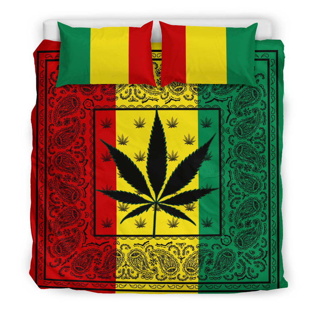 Rasta 420 Bandana Duvet Cover Sets