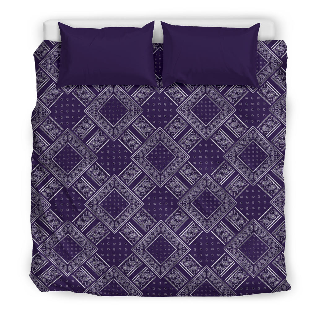 Royal Purple Bandanas DB Duvet Cover Set