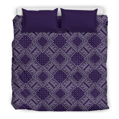 Royal Purple Bandanas DB Duvet Cover Set