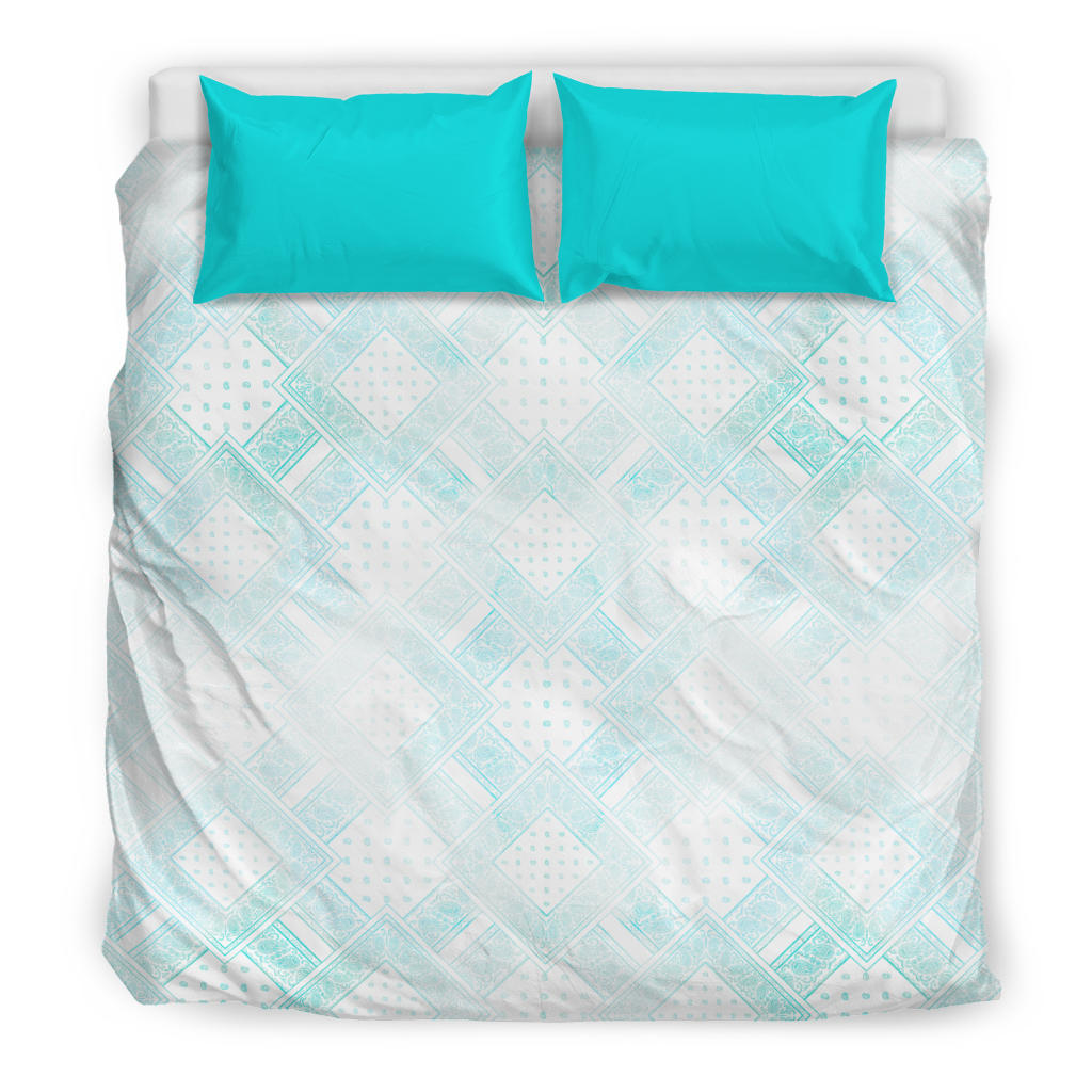 Faded Blues Bandanas Duvet Cover Set