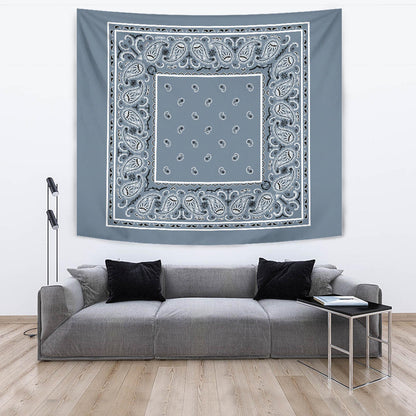 slate blue bandana wall art
