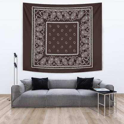 Brown Bandana Tapestry