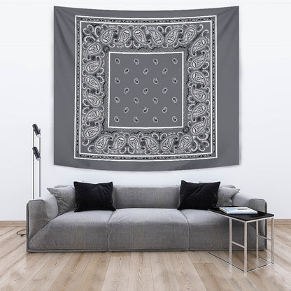 StreetTaps Classic Gray Bandana Tapestry