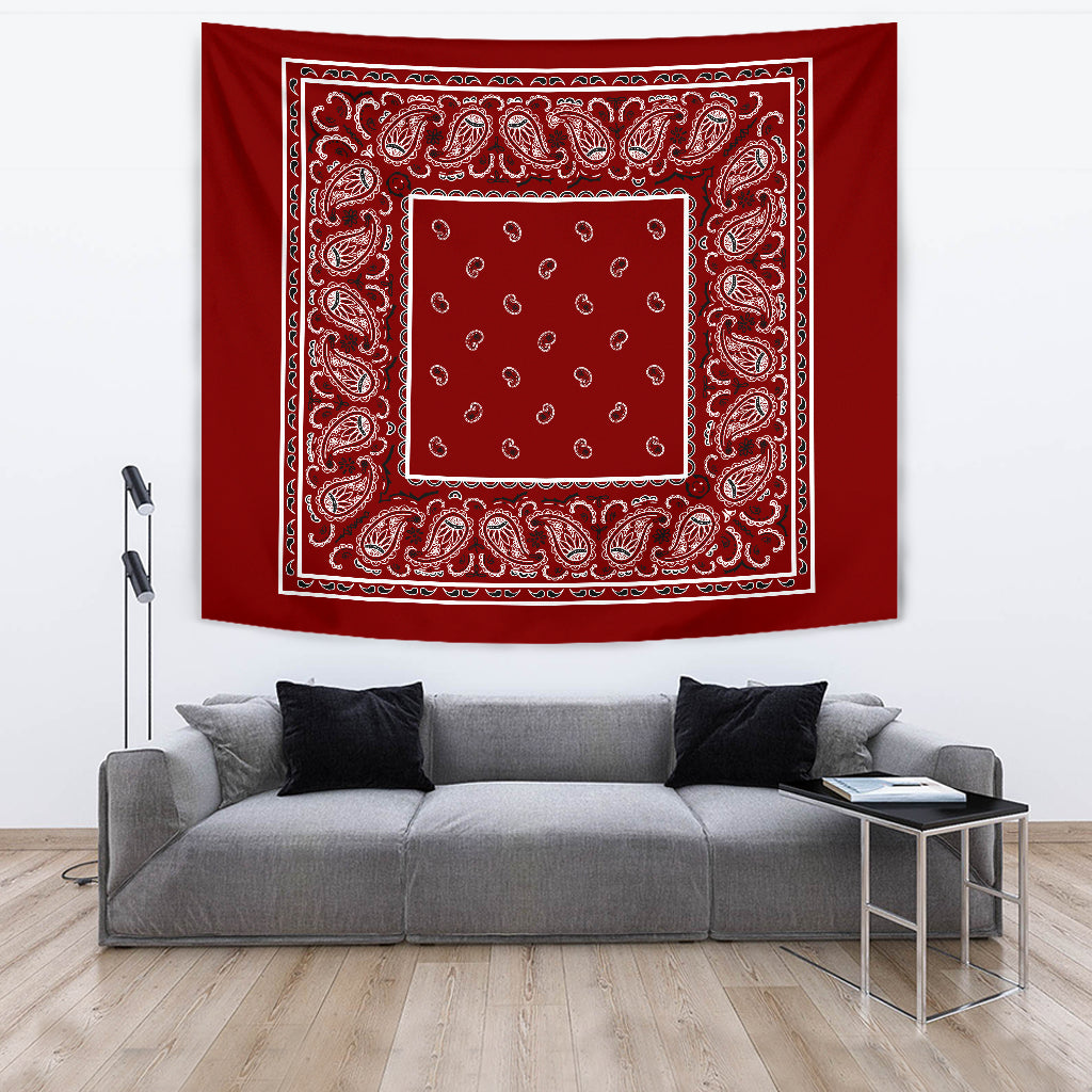 Maroon Bandana Tapestry