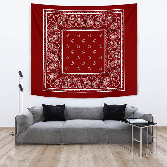 Maroon Bandana Tapestry