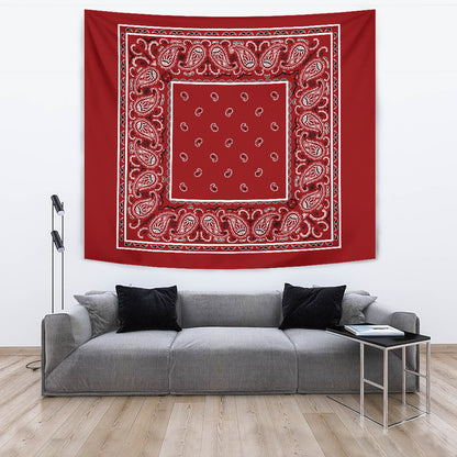 Red Bandana Wall Art Tapestry