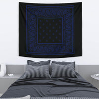 black bandana wall tapestry