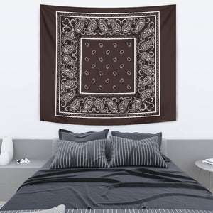 Brown Bandana Tapestry