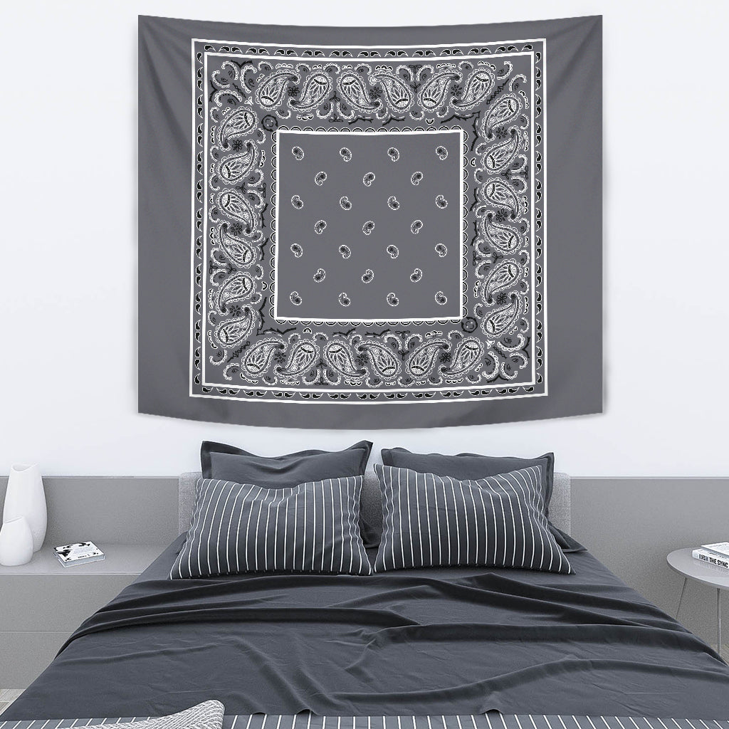 StreetTaps Classic Gray Bandana Tapestry