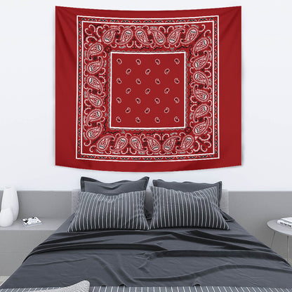 Red Bandana Wall Art Tapestries
