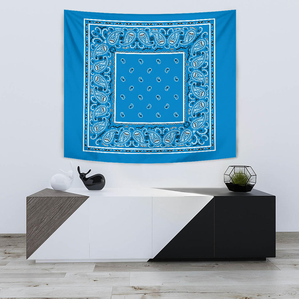sky blue bandana wall art