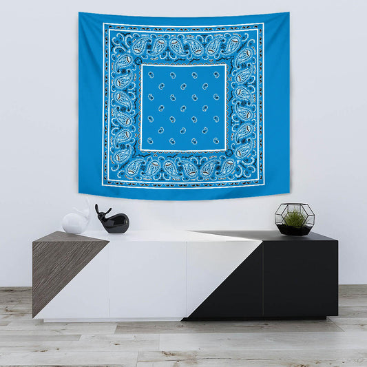 sky blue bandana wall art