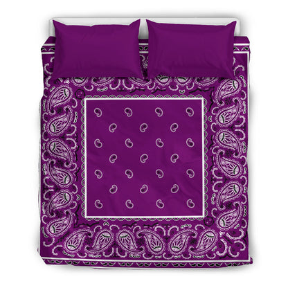 Plum Bandana Duvet Cover Set