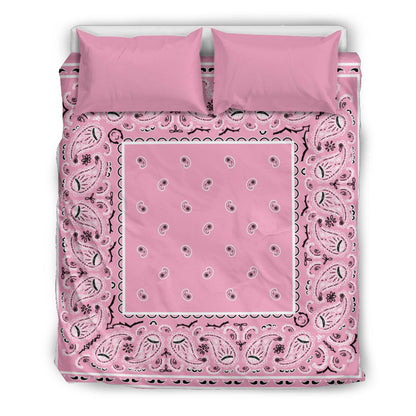 King Pink Bandana Duvet Cover Set