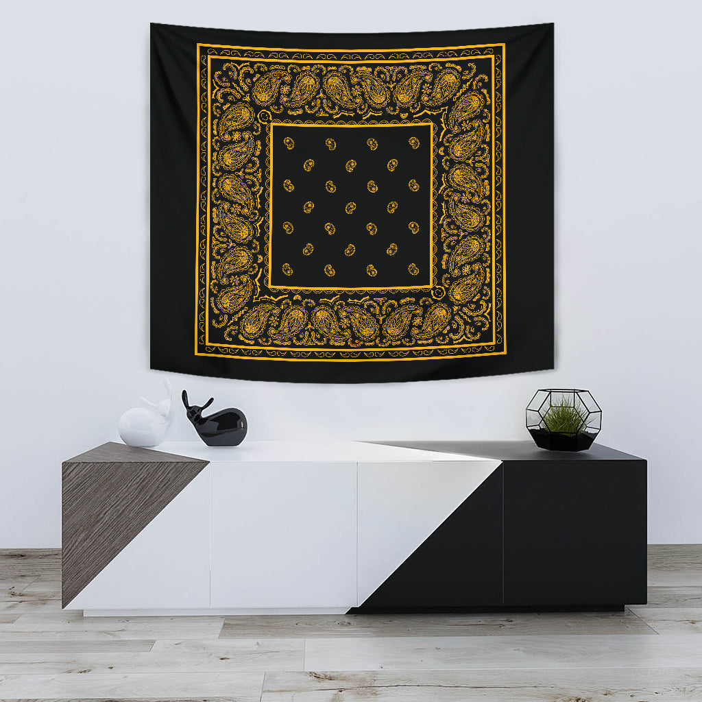black and gold bandannas