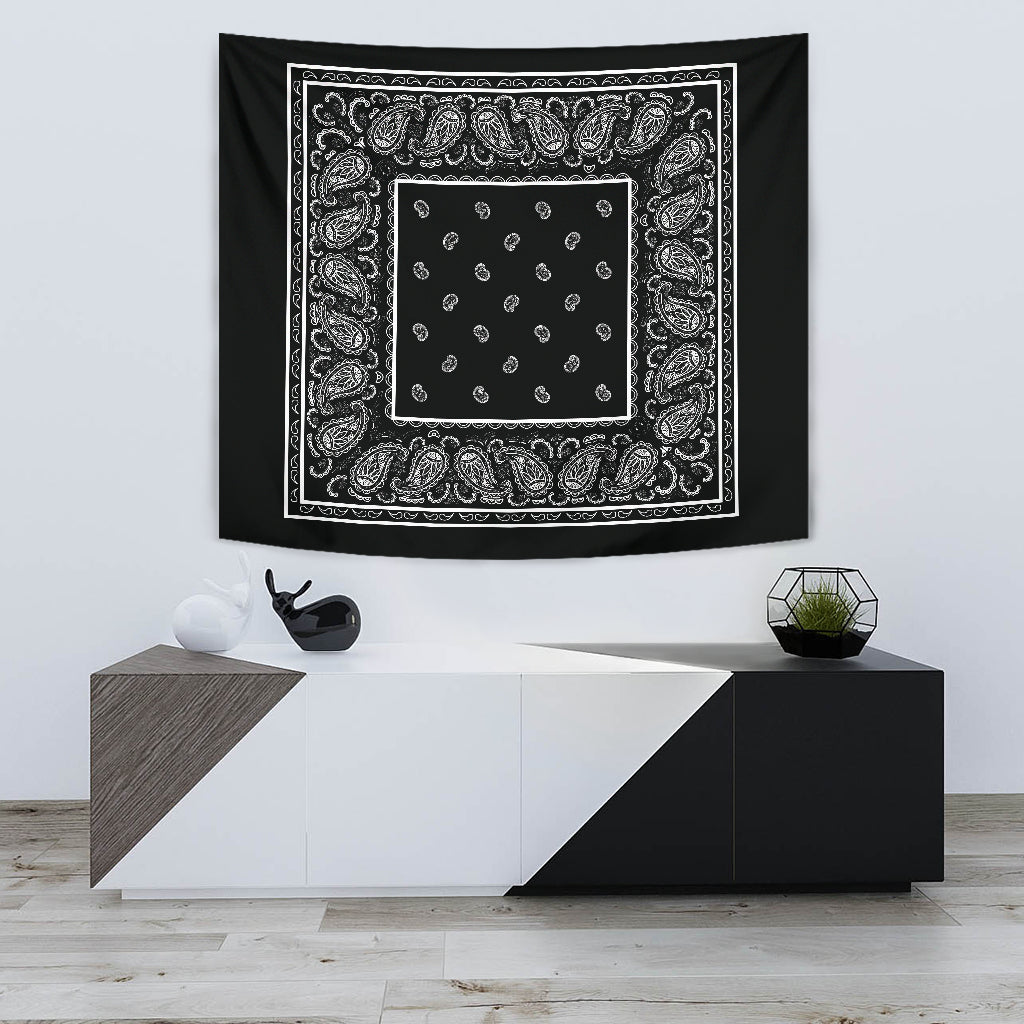 Black Bandana Tapestries