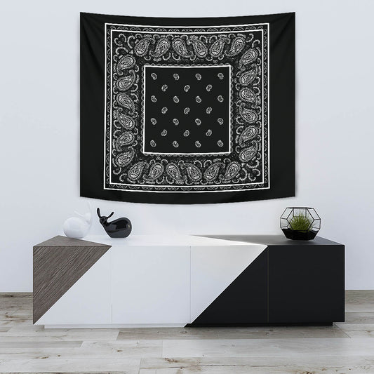Black Bandana Tapestries