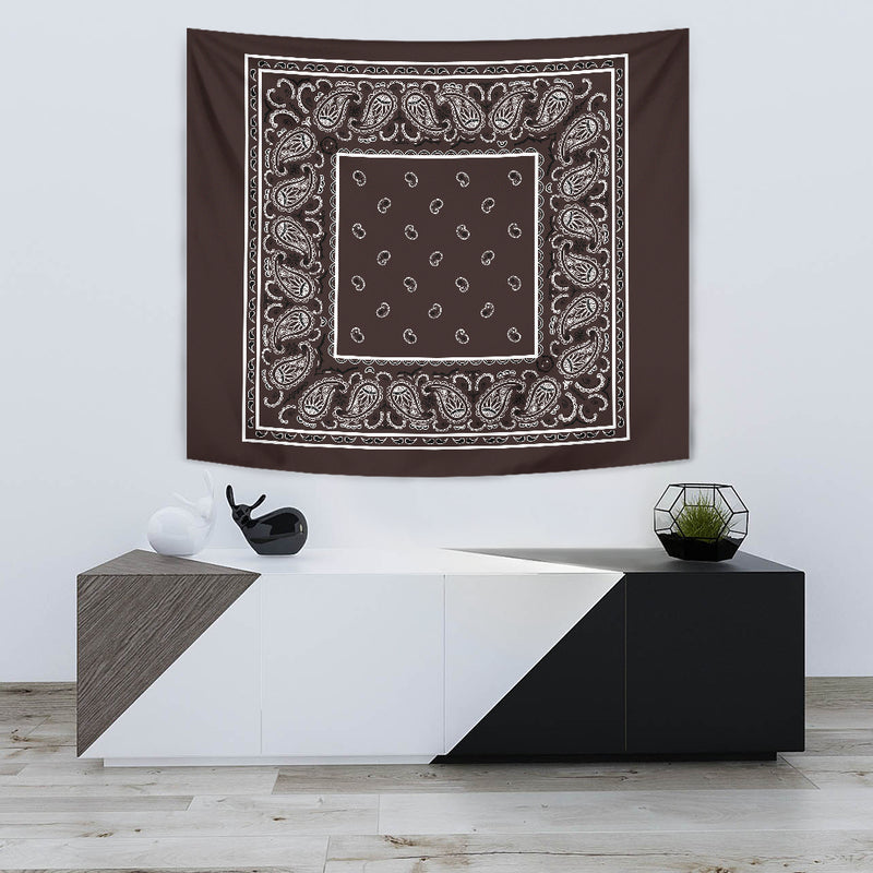 Brown Bandana Tapestries