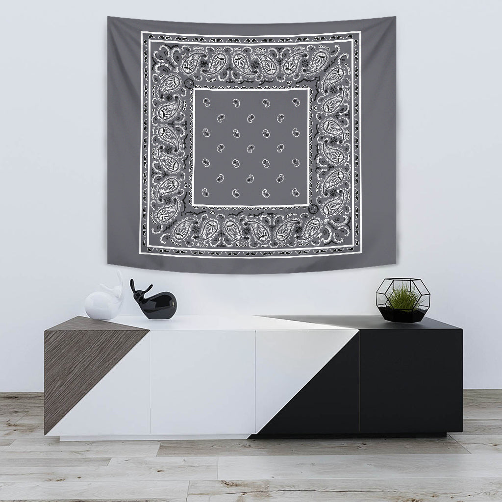 StreetTaps Classic Gray Bandana Tapestry