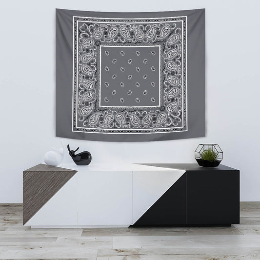 StreetTaps Classic Gray Bandana Tapestry