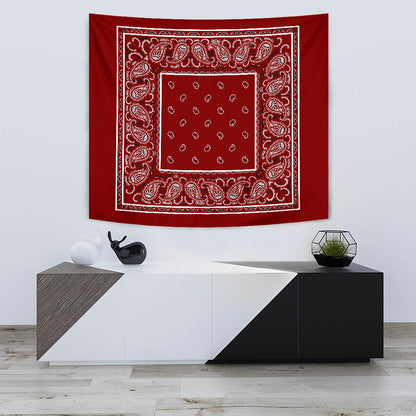 Maroon Bandana Tapestries