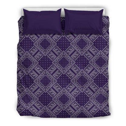 Royal Purple Bandanas DB Duvet Cover Set
