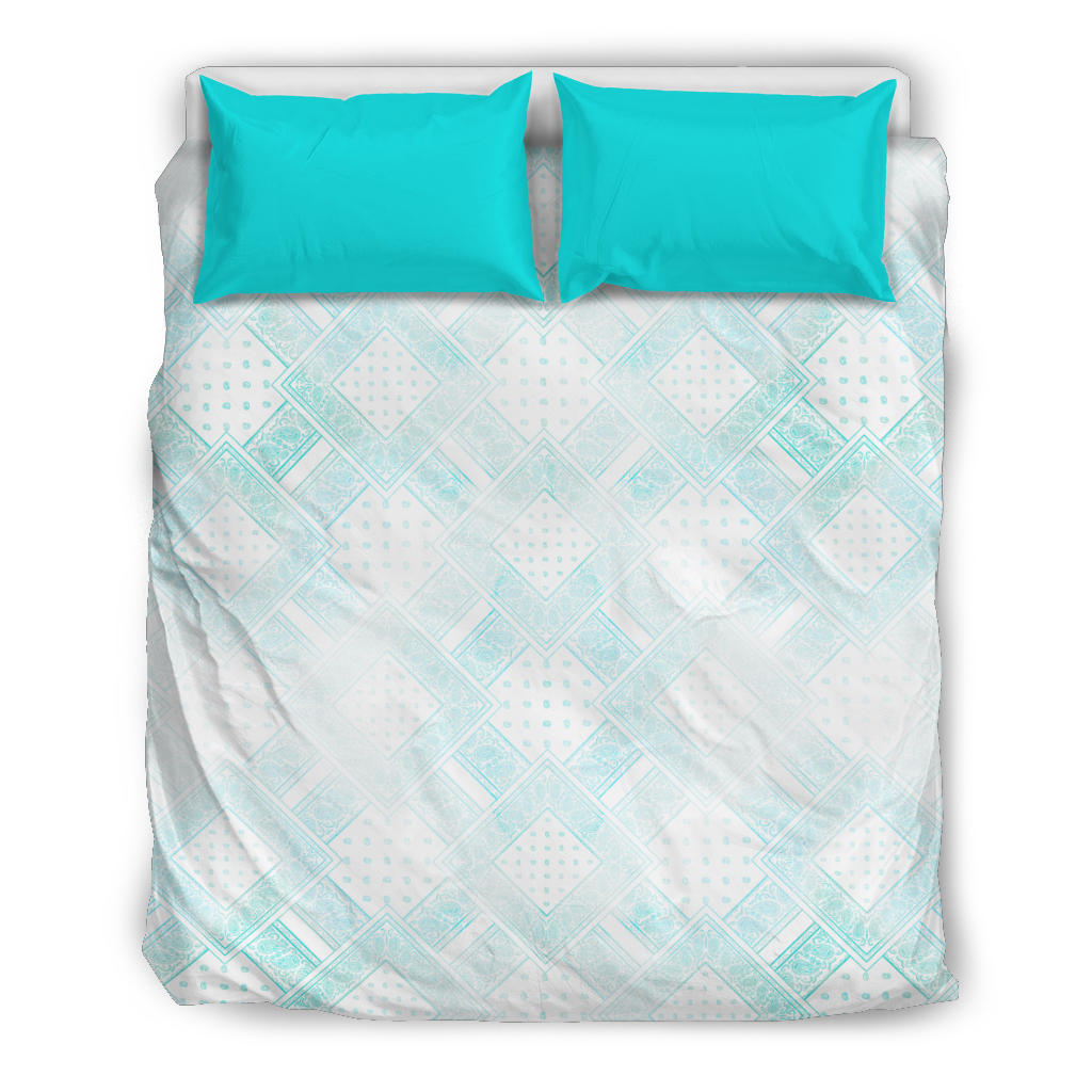 Faded Blues Bandanas Duvet Cover Set