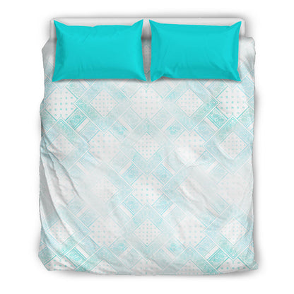 Faded Blues Bandanas Duvet Cover Set