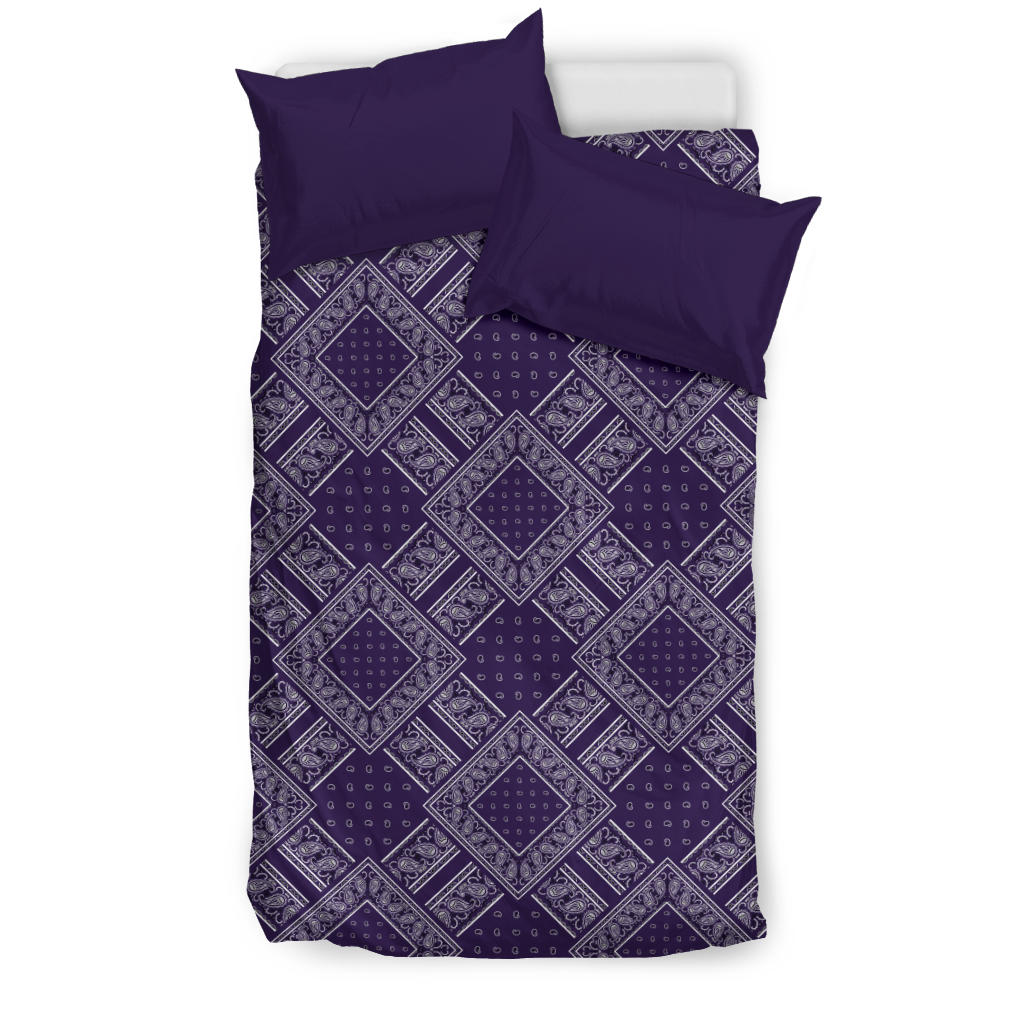 Royal Purple Bandanas DB Duvet Cover Set