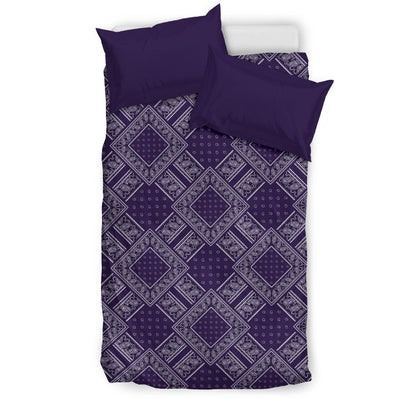 Royal Purple Bandanas DB Duvet Cover Set