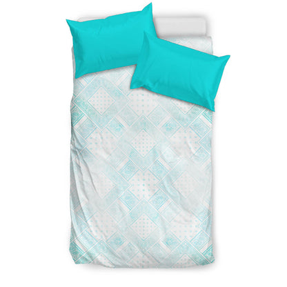 Faded Blues Bandanas Duvet Cover Set