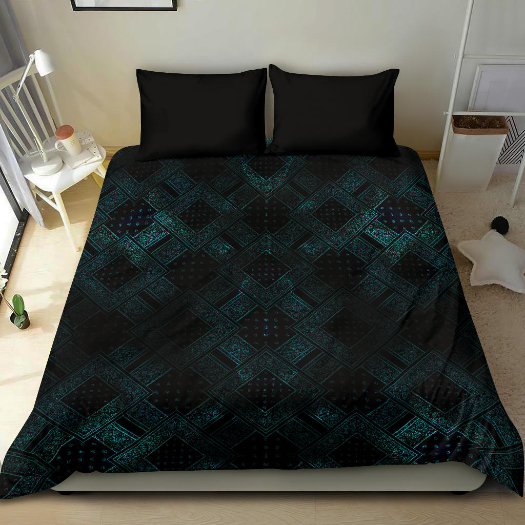 Electric Blues Bandanas DB Duvet Cover Set
