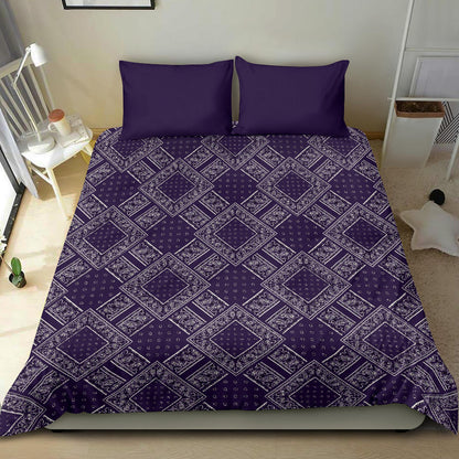 Royal Purple Bandanas DB Duvet Cover Set