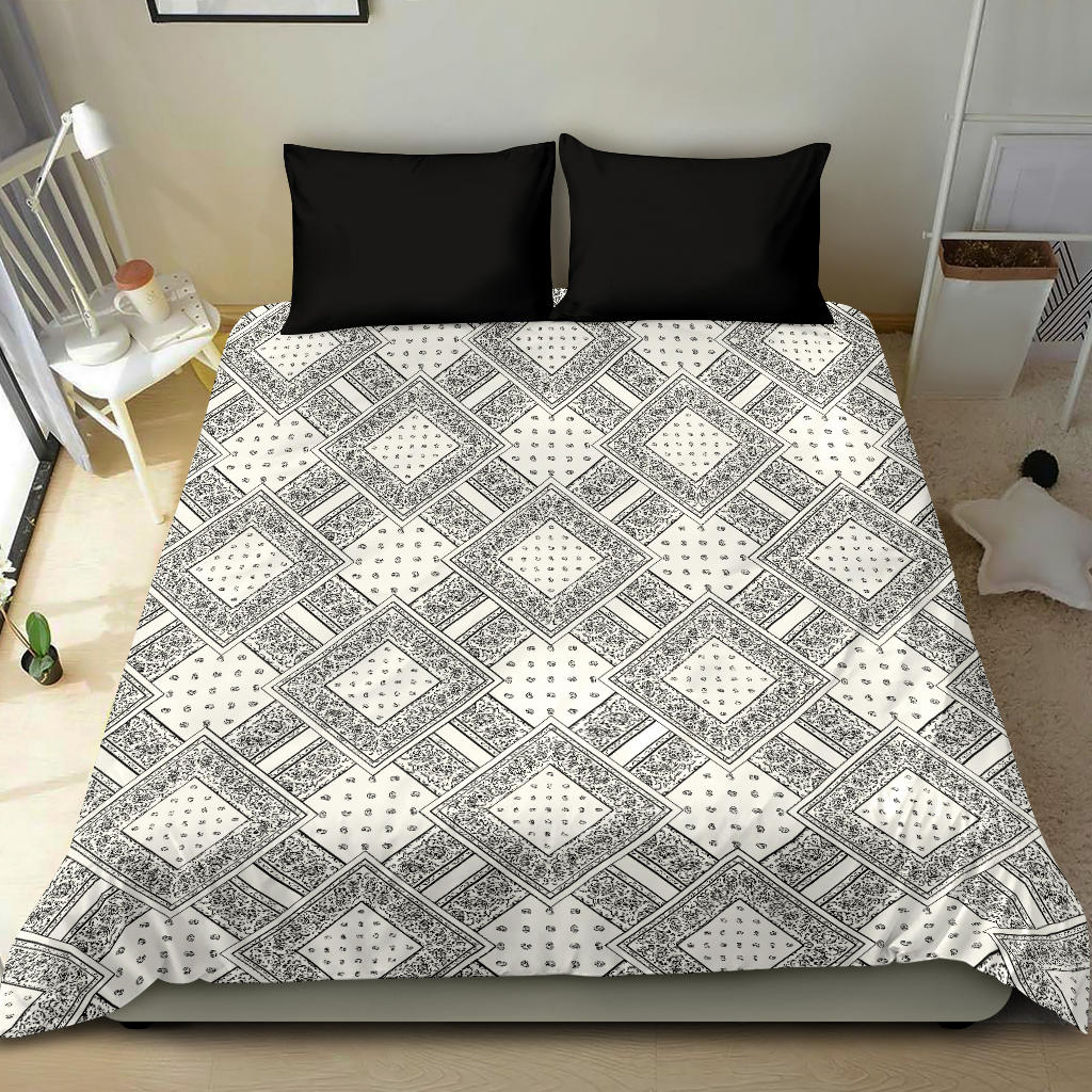 White Bandanas DB Duvet Cover Set