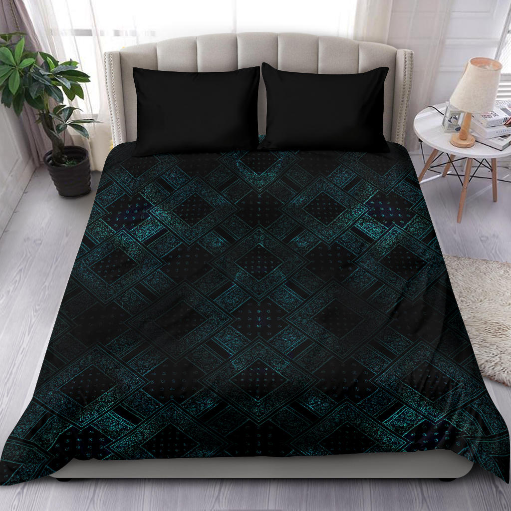 Electric Blues Bandanas DB Duvet Cover Set