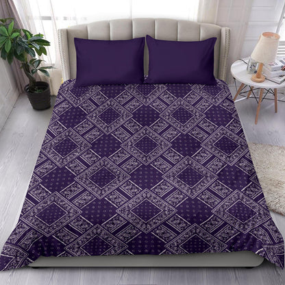 Royal Purple Bandanas DB Duvet Cover Set
