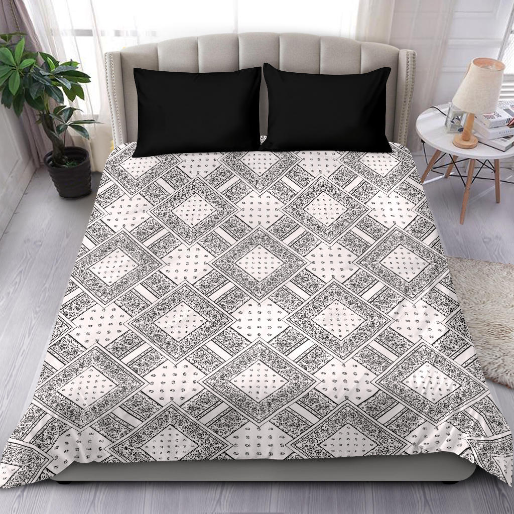 White Bandanas DB Duvet Cover Set