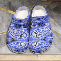 Women's Royal Blue Classic Big Bandana Clogs