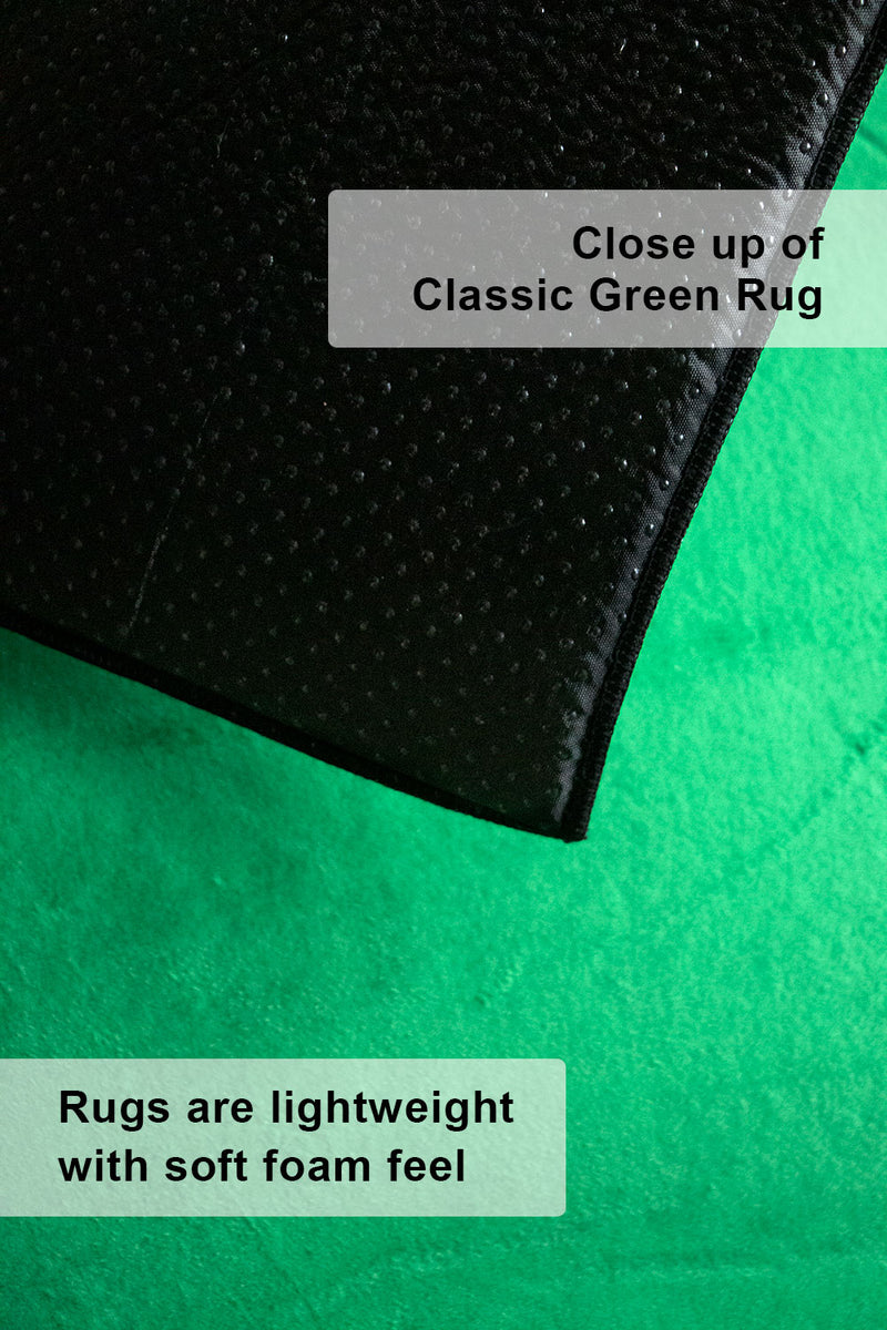 Army Green and Black Bandana Area Rugs - Minimal