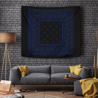 black bandanna tapestry