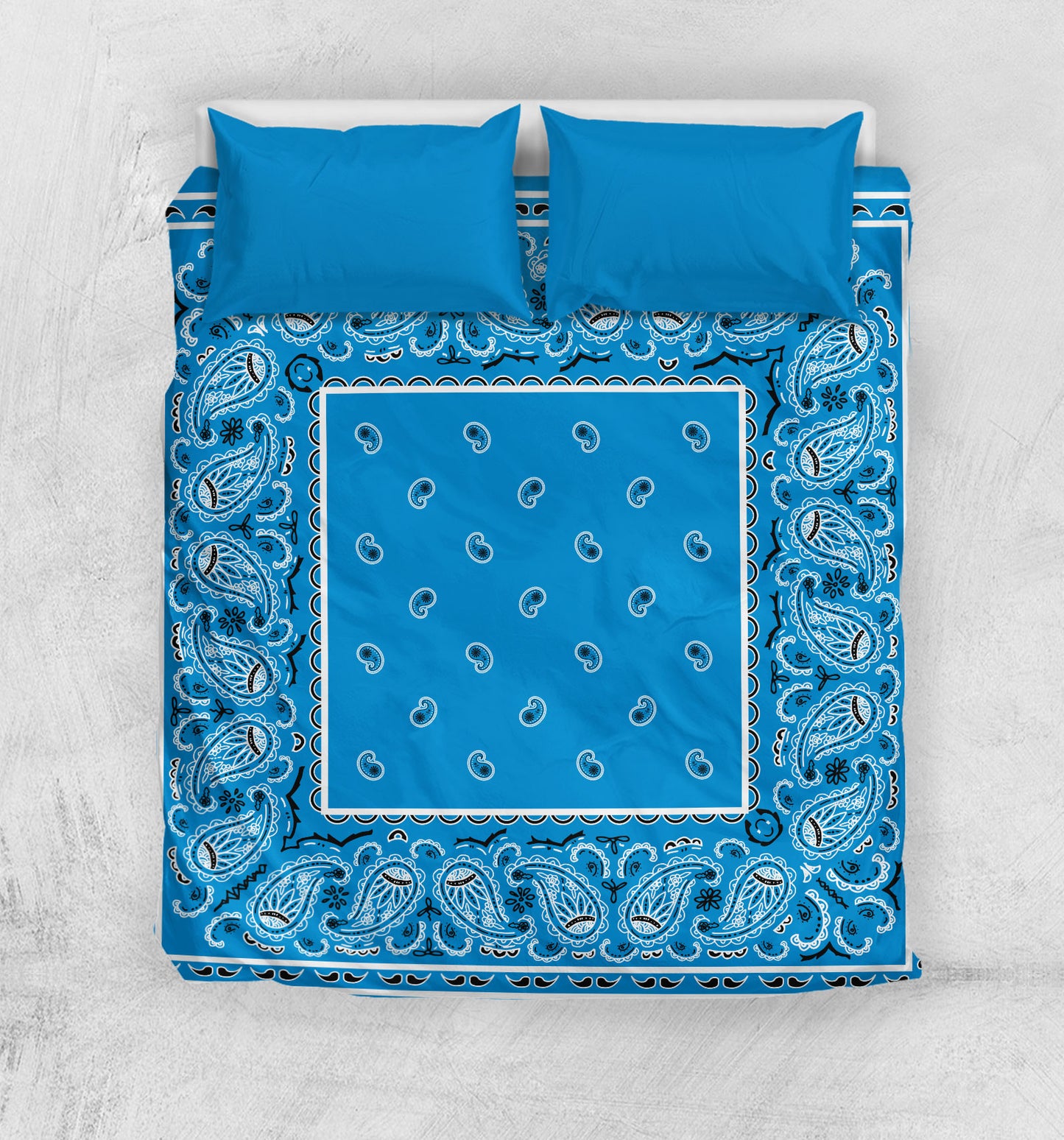 Queen Bandana Duvet Cover Set