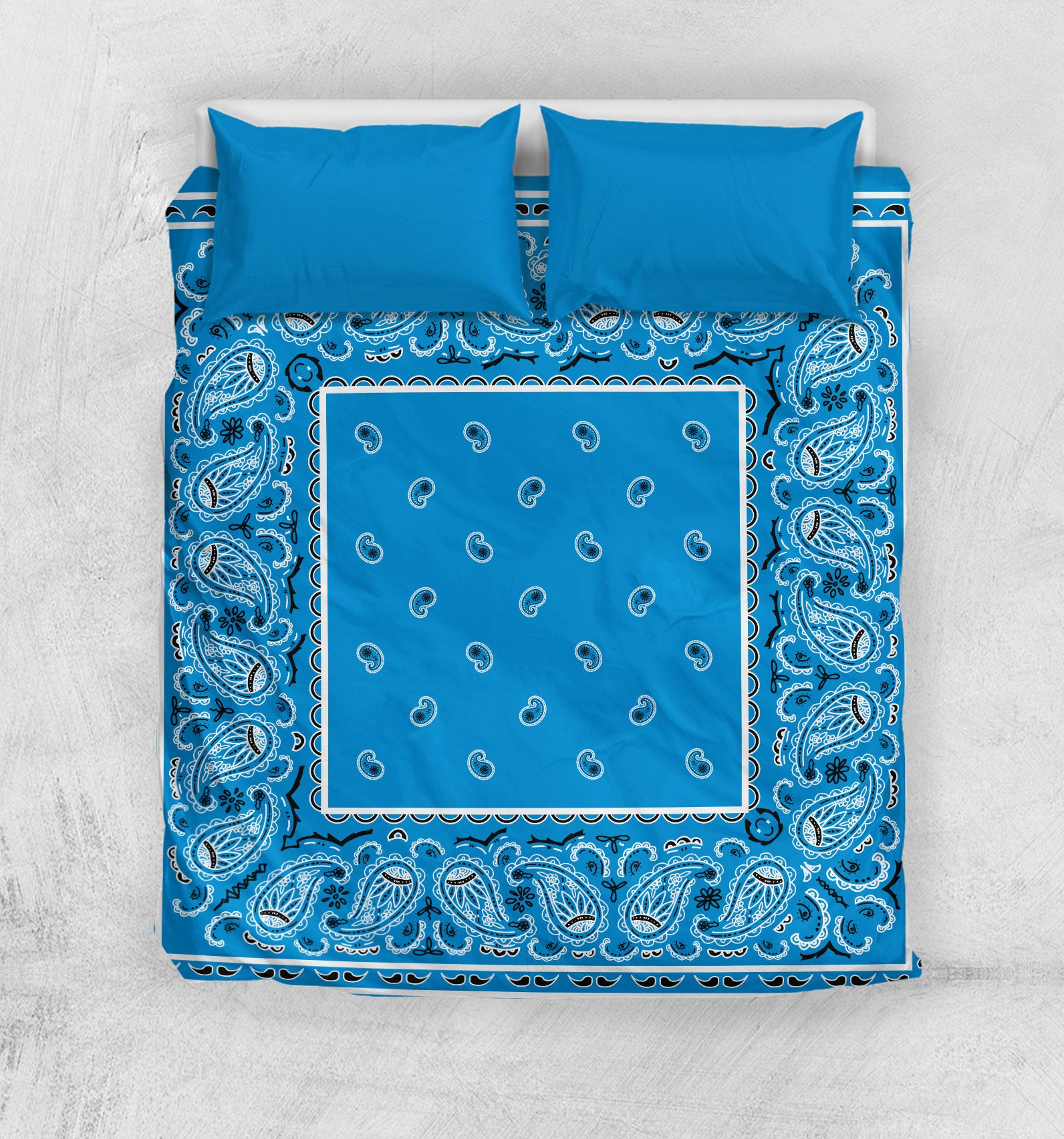 Queen Bandana Duvet Cover Set