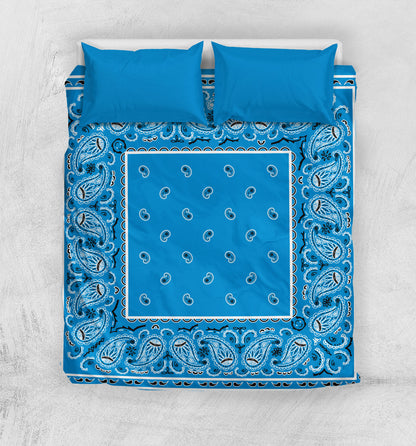 Queen Bandana Duvet Cover Set