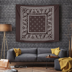 Brown Bandana Tapestry